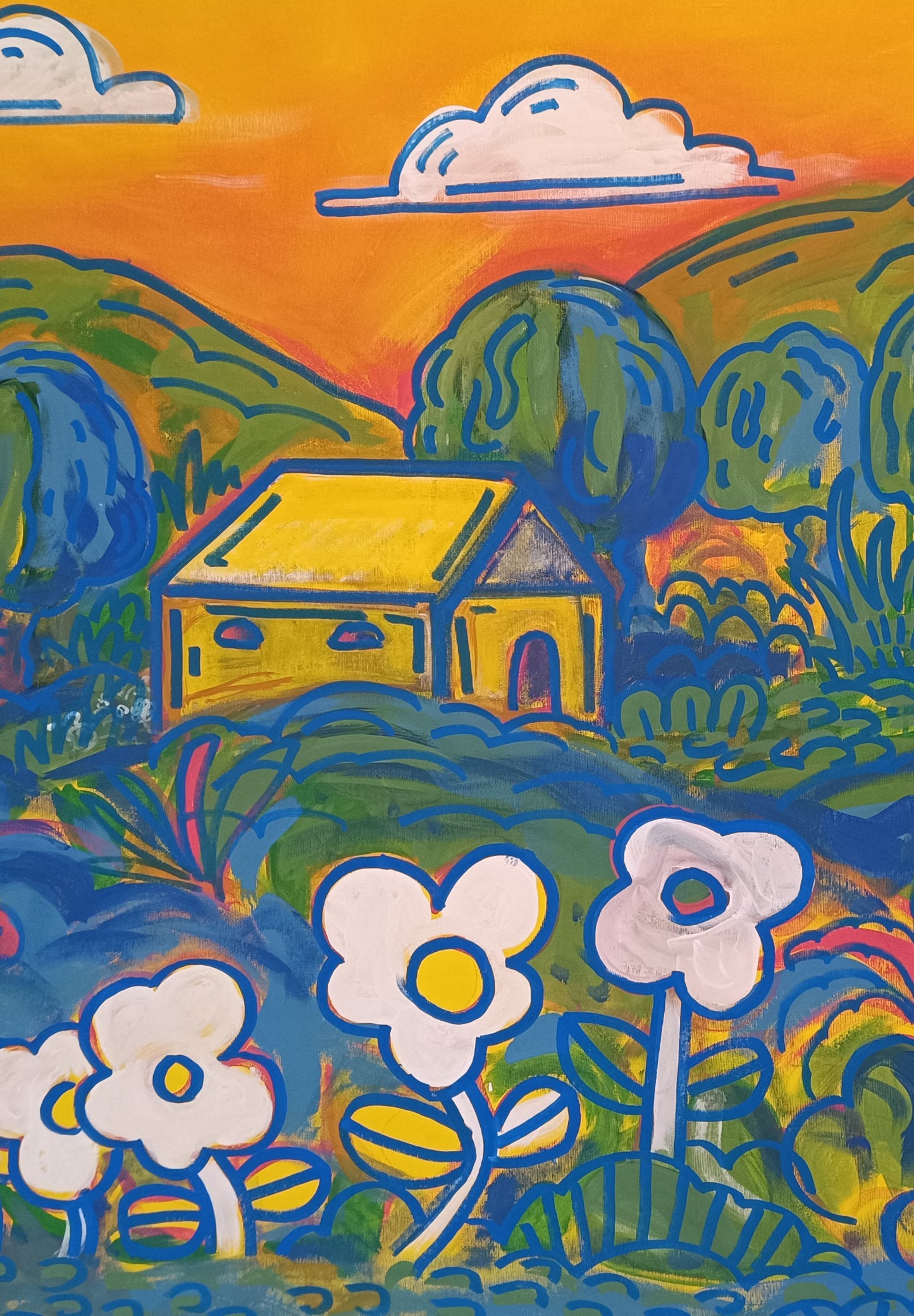 Lo-fi landscape paint