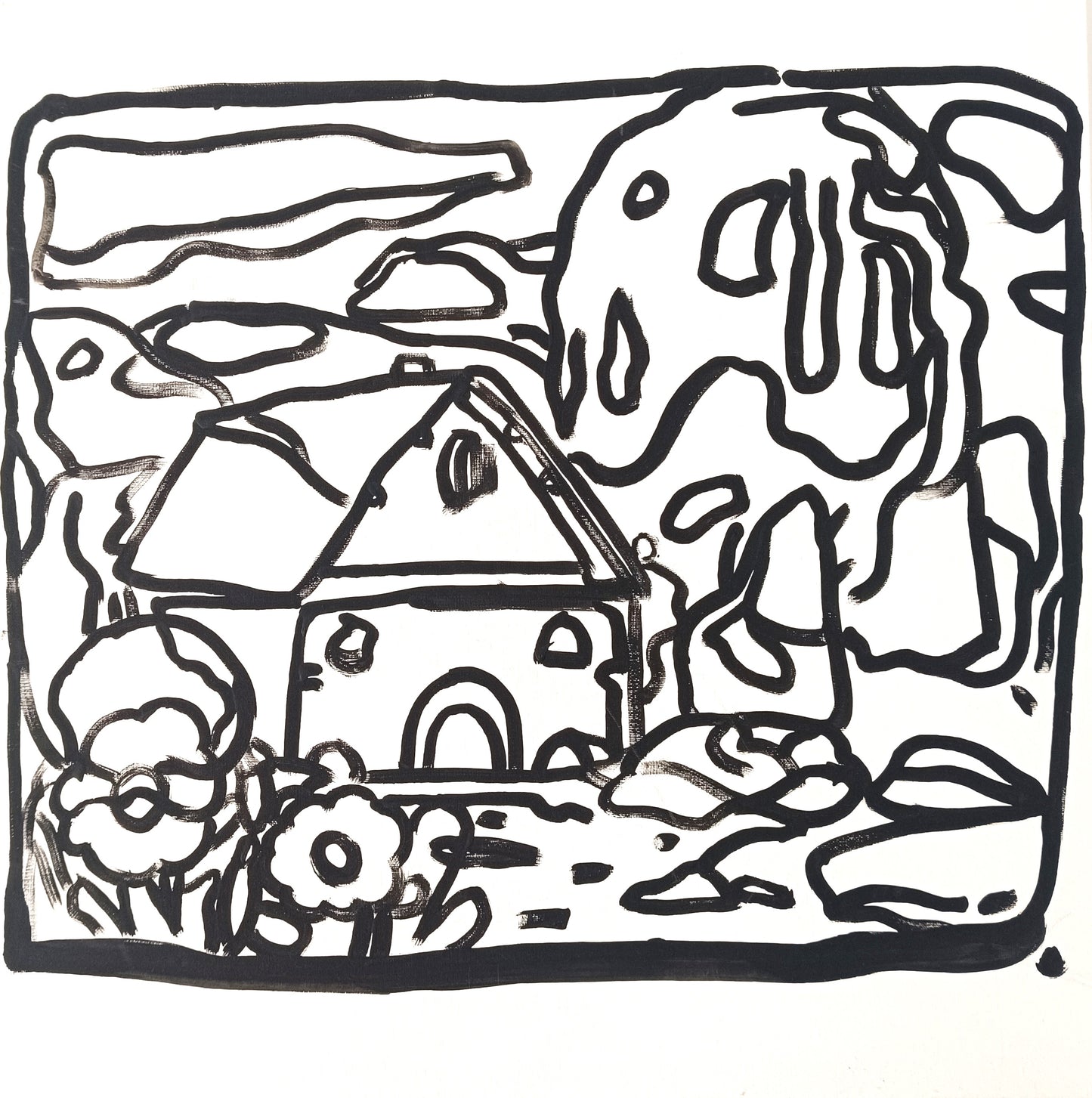 Lo-fi black Landscape