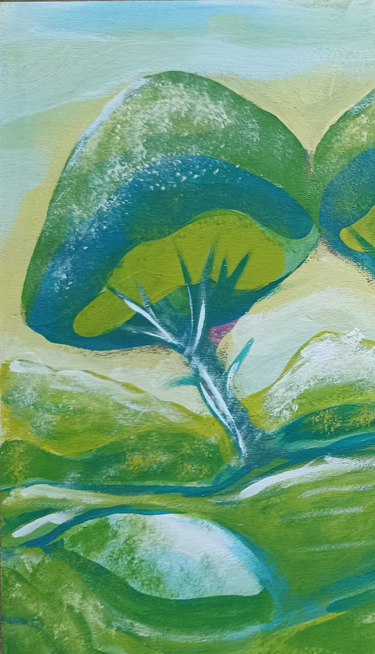 Lo-fi landscape paint