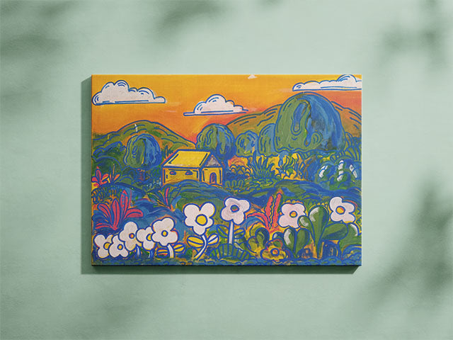 Lo-fi landscape paint