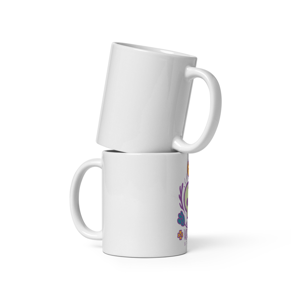 SullFlower Volgo White glossy mug