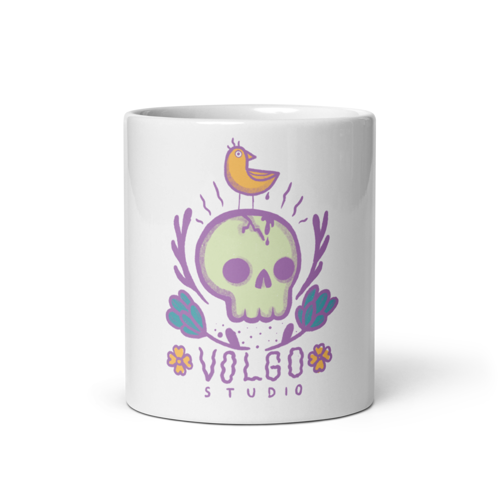 SullFlower Volgo White glossy mug