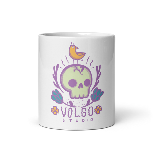 SullFlower Volgo White glossy mug